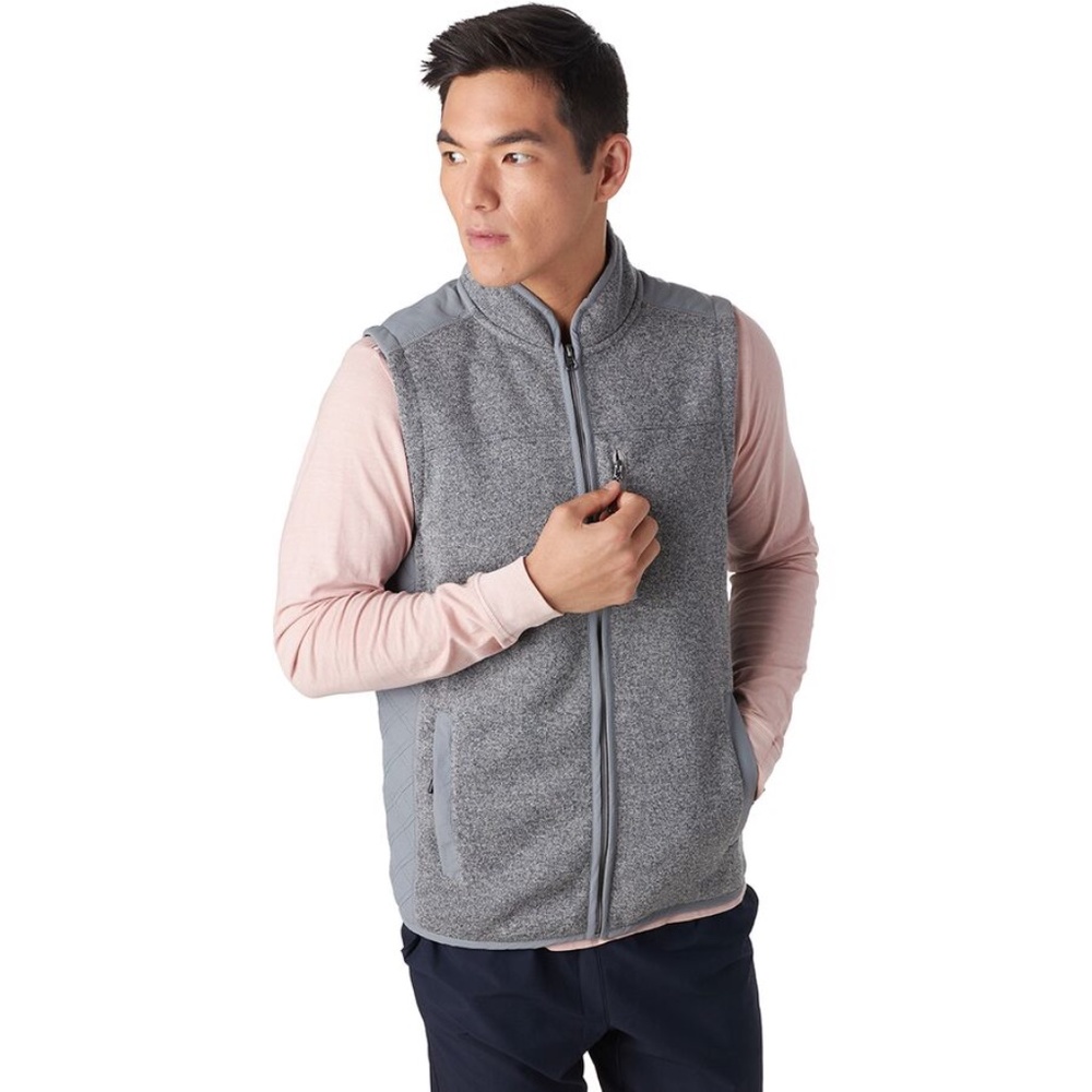 Stoic Sweater Fleece Vest Sharkskin XL